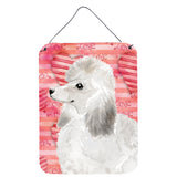 Caroline'S Treasures White Standard Poodle Love Metal Print, 16 X 12, Multicolor