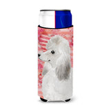 Caroline'S Treasures White Standard Poodle Love Decorative Can Hugger, Slim, Multicolor