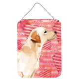 Caroline'S Treasures Yellow Labrador #2 Love Metal Print, 16 X 12, Multicolor