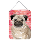Caroline'S Treasures Fawn Pug Love Metal Print, 16 X 12, Multicolor