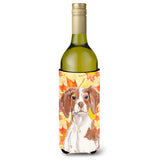 Caroline'S Treasures Brittany Spaniel Fall Decorative Bottle Hugger, 750Ml, Multicolor