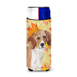 Caroline'S Treasures Beagle Fall Decorative Can Hugger, Slim, Multicolor