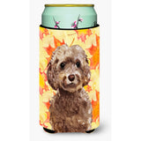 Caroline'S Treasures Brown Cockapoo Fall Decorative Can Hugger, Tall, Multicolor