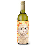 Caroline'S Treasures Champagne Cockapoo Fall Decorative Bottle Hugger, 750Ml, Multicolor