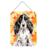 Caroline'S Treasures Black Parti Fall Metal Print, 16 X 12, Multicolor