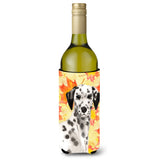 Caroline'S Treasures Dalmatian Fall Decorative Bottle Hugger, 750Ml, Multicolor