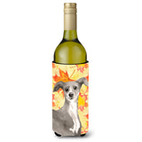 Caroline'S Treasures Italian Greyhound Fall Decorative Bottle Hugger, 750Ml, Multicolor