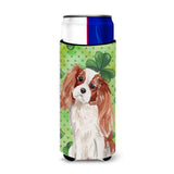 Caroline'S Treasures Blenheim Cavalier Spaniel St. Patrick'S Decorative Can Hugger, Slim, Multicolor