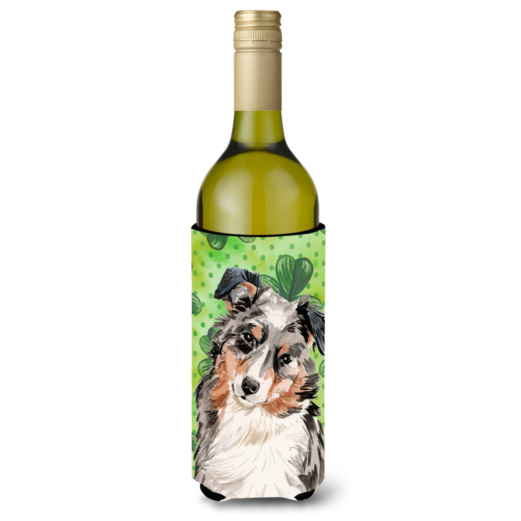Caroline'S Treasures Australian Shepherd Winter Decorative Bottle Hugger - Thumbnail 3