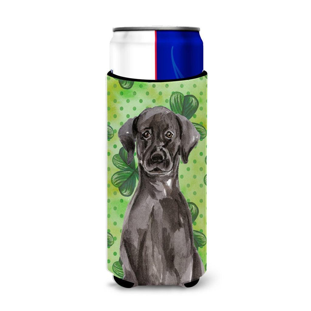 Caroline'S Treasures Black Labrador St. Patrick'S Decorative Can Hugger, Tall