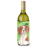 Caroline'S Treasures Brittany Spaniel St. Patrick'S Decorative Bottle Hugger, 750Ml, Multicolor