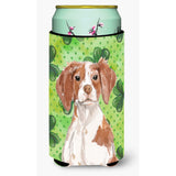 Caroline'S Treasures Brittany Spaniel St. Patrick'S Decorative Can Hugger, Tall, Multicolor