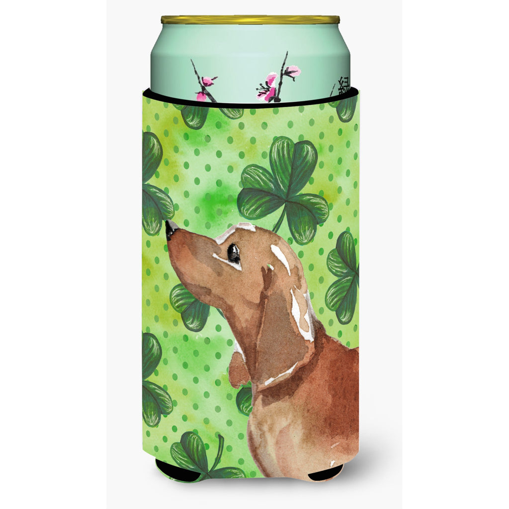 Caroline'S Treasures Red Tan Dachshund St. Patrick'S Decorative Can Hugger, Slim - Thumbnail 5