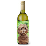 Caroline'S Treasures Brown Cockapoo St. Patrick'S Decorative Bottle Hugger, 750Ml, Multicolor