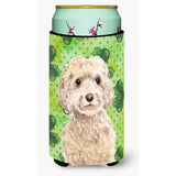 Caroline'S Treasures Champagne Cockapoo St. Patrick'S Decorative Can Hugger, Tall, Multicolor