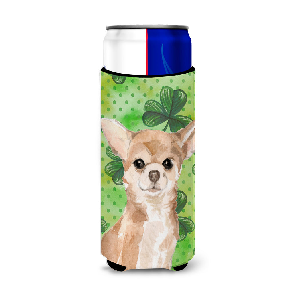 Caroline's Treasures Chihuahua St. Patrick's Decorative Can Hugger, Slim
