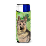 Caroline'S Treasures German Shepherd St. Patrick'S Decorative Can Hugger, Slim, Multicolor