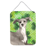 Caroline'S Treasures Italian Greyhound St. Patrick'S Metal Print, 16 X 12, Multicolor