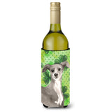 Caroline'S Treasures Italian Greyhound St. Patrick'S Decorative Bottle Hugger, 750Ml, Multicolor