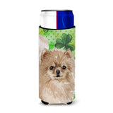 Caroline'S Treasures Pomeranian St. Patrick'S Decorative Can Hugger, Slim, Multicolor