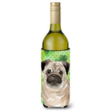 Caroline'S Treasures Fawn Pug St. Patrick'S Decorative Bottle Hugger, 750Ml, Multicolor