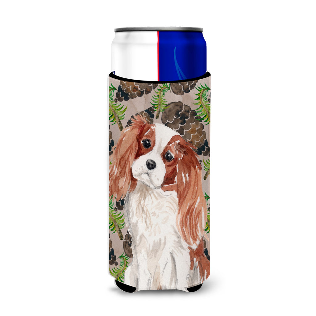 Caroline'S Treasures Blenheim Cavalier Spaniel Winter Decorative Can Hugger, Slim - Thumbnail 4