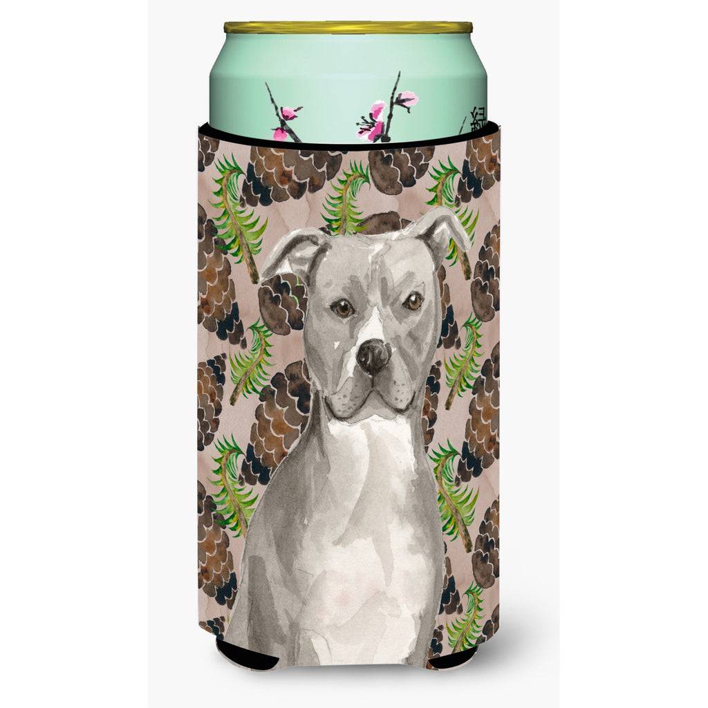Caroline'S Treasures Staffordshire Bull Terrier Pine Cones Decorative Can Hugger, Tall - Thumbnail 2