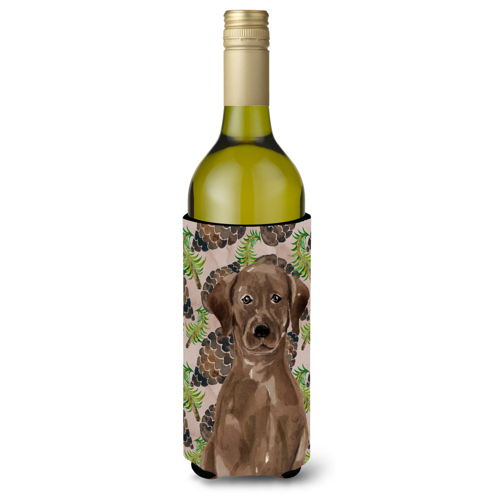 Caroline'S Treasures Chocolate Labrador Winter Decorative Bottle Hugger - Thumbnail 5