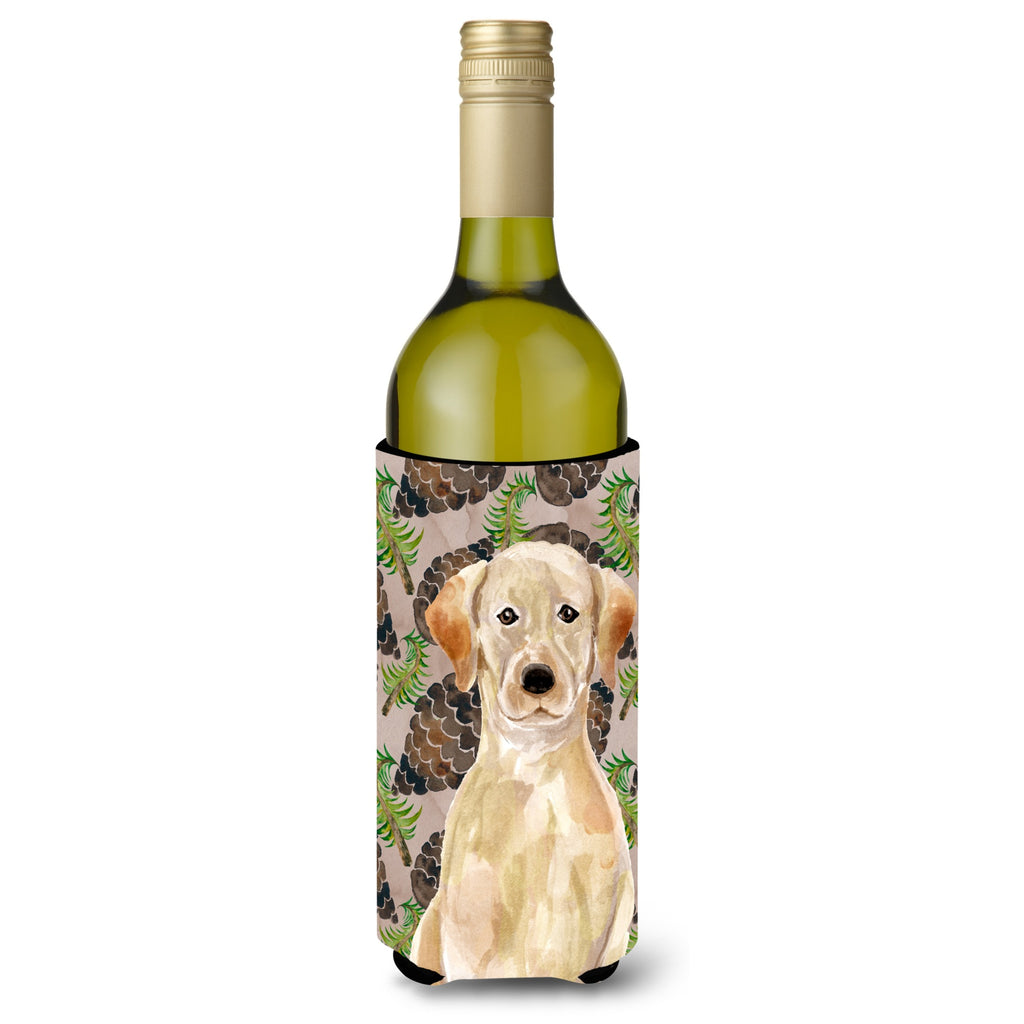 Caroline'S Treasures Yellow Labrador Christmas Decorative Bottle Hugger - Thumbnail 2