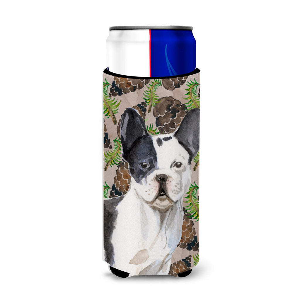 Caroline'S Treasures Black White French Bulldog St. Patrick'S Decorative Can Hugger, Slim