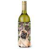 Caroline'S Treasures Fawn French Bulldog Pine Cones Decorative Bottle Hugger, 750Ml, Multicolor