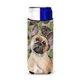 Caroline'S Treasures Fawn French Bulldog Pine Cones Decorative Can Hugger, Slim, Multicolor