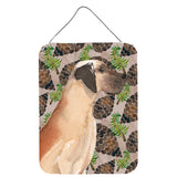 Caroline'S Treasures Fawn Natural Dane Pine Cones Metal Print, 16 X 12, Multicolor