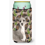 Caroline'S Treasures Italian Greyhound Pine Cones Decorative Can Hugger, Tall, Multicolor