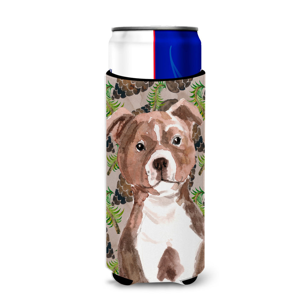 Caroline'S Treasures Red Staffie Bull Terrier St. Patrick'S Decorative Can Hugger, Tall - Thumbnail 4