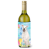 Caroline'S Treasures White Staffie Bull Terrier Easter Decorative Bottle Hugger, 750Ml, Multicolor