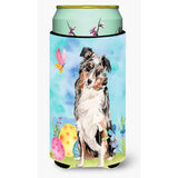 Caroline'S Treasures Australian Shepherd Easter Decorative Can Hugger, Tall, Multicolor