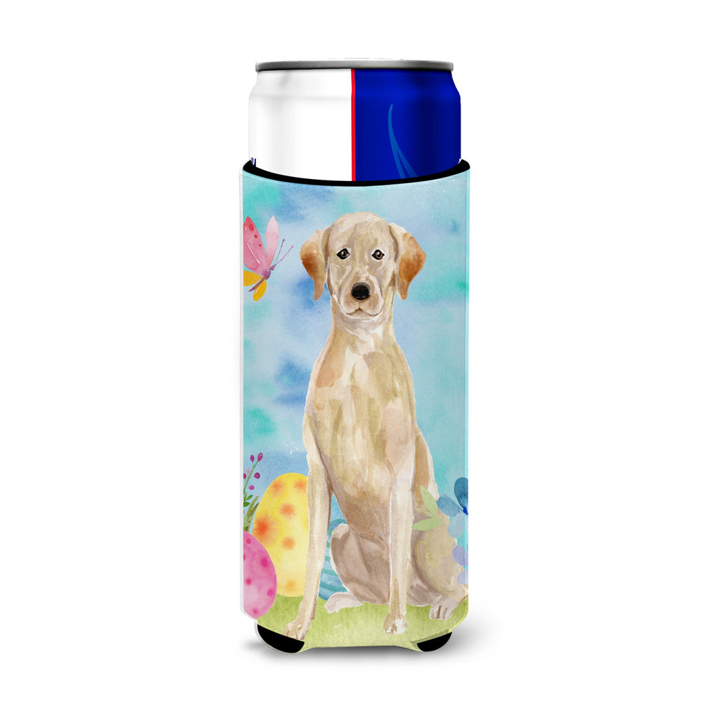 Yellow Labrador Easter Decorative Can Hugger, Slim