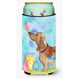 Caroline'S Treasures Red Tan Dachshund Easter Decorative Can Hugger, Tall, Multicolor