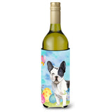 Caroline'S Treasures Black White French Bulldog Easter Decorative Bottle Hugger, 750Ml, Multicolor