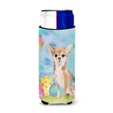 Caroline'S Treasures Chihuahua Easter Decorative Can Hugger, Slim, Multicolor