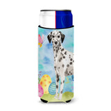 Caroline'S Treasures Dalmatian Easter Decorative Can Hugger, Slim, Multicolor