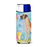 Caroline'S Treasures Fawn Natural Dane Easter Decorative Can Hugger, Slim, Multicolor