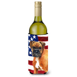 Caroline'S Treasures German Boxer Patriotic Decorative Bottle Hugger, 750Ml, Multicolor