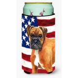 Caroline'S Treasures German Boxer Patriotic Decorative Can Hugger, Tall Boy, Multicolor