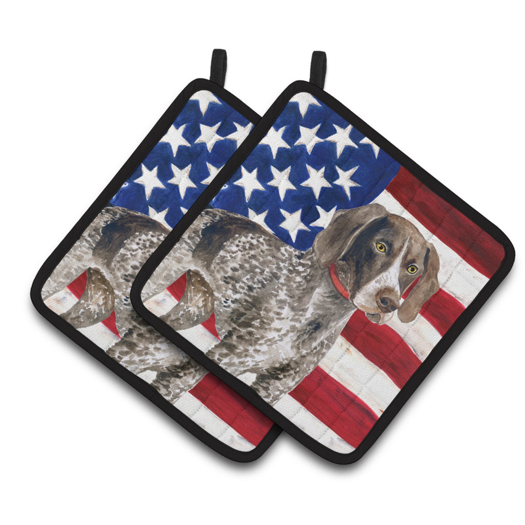 Caroline's Treasures German Shorthaired Pointer Patriotic Decorative Coasters - Thumbnail 2
