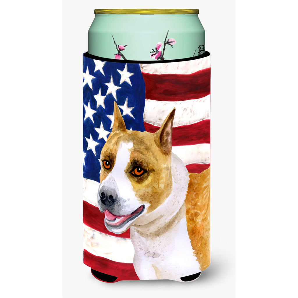 American Staffordshire Patriotic Decorative Can Hugger, Tall Boy