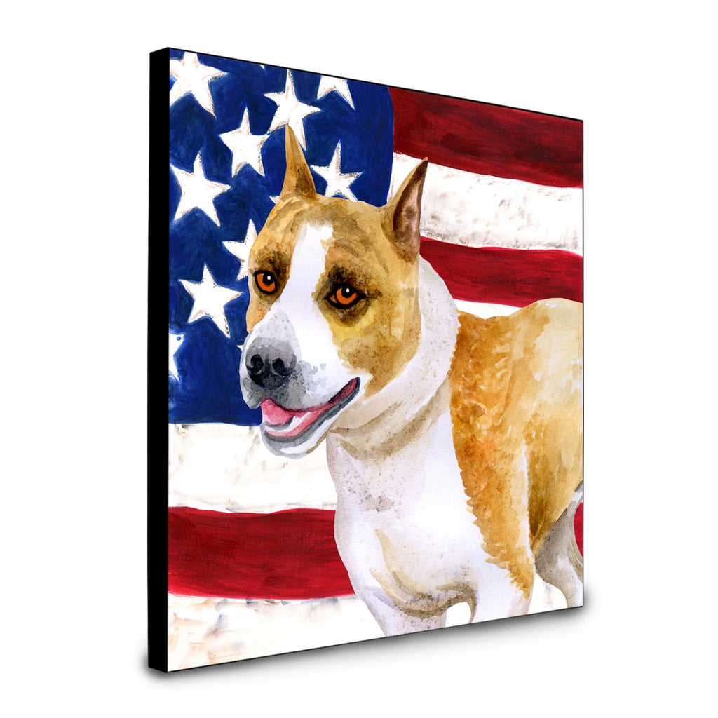 Caroline's Treasures American Staffordshire Artwork Panel Wall-Decor