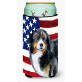 Caroline'S Treasures Bernese Mountain Dog Patriotic Decorative Can Hugger, Tall Boy, Multicolor