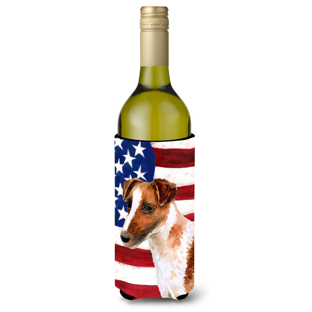 Caroline's Treasures Smooth Fox Terrier Patriotic Decorative Bottle Hugger